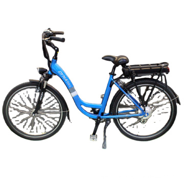 Shanghai 36V 300W 12.8Ah Women ride blue green city bike electric bicycle